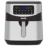 DMS XXXL 7 Liter Heißluftfritteuse | fritteuse | Backofen | Heißluftgrill | Cooker | fettfrei und ohne Öl | inklusive 10 Programmen und digitalem Touch Display | 1800 Watt | Timer | HF-7S