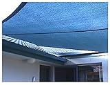 Sonnenschutz Netz Schattennetz Schattierungsnetz Terrassensegel Sonnenschutz Leicht Und Haltbarkeit Gewächshaus Schatten Netz UVbeständiges Netz Für Pergola Garten (Color : Blue, Size : 2x6m)