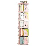 WHDNIOSS Bücherregale, drehbares Bücherregal, höhenverstellbares Bücherregal for Kinder, wecken das Interesse der Kinder am Lesen. Montieren Sie die Buchstütze (Color : Pink, Size : 50.5 * 159cm)