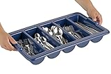 Esmeyer 200-teiliges 137-200 Besteckset Monita, aus Edelstahl 18/0, für 40 Personen, inklusive Besteckbehälter aus Kunststoff, 44.5 x 34 x 9 cm