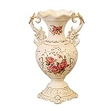 Binaurale Vase Aus Keramik Im EuropäIschen Stil, Vasen FüR Deko Wohnzimmer Handgefertigte Dekorative Vase, FüR Wohnzimmer Schlafzimmer BüRo Hotel Dekoration,A,S