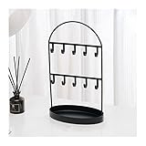TONPOP Schmuckständer, Schmuckständer, gewölbte Schlüsselaufbewahrung, Veranda-Ornamente, hängende Uhr, Schmuckaufbewahrungsregal, Zuhause, Wohnzimmer, kreatives Präsentationsr