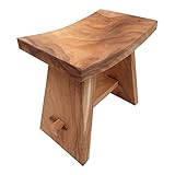 Design SITZHOCKER FINCA | Suarholz, Akazie, 50 cm | Holz Schemel, Beistellhocker, Pflanzenhocker