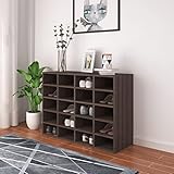 lvssiao Schuhregal, Schuhschrank, Schuhschrank, Spanplatten, Eiche, Sonoma, Grau, 92 x 30 x 67,5 cm, platzsparend, für Eingang, Flur, Wohnzimmer