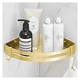 HASMI Duschregal 1 Tier / 2 Tier-Dreieck-Rack, Küchenräumträger Badezimmerregal, Wandhalter-Halter, for Badezimmer, Küche, Schlafzimmer Badezimmer Regal (Size : One Pack)