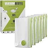 NORDIC® - Vakuumbeutel für Kleidung - 6x Größe XL (100x80cm) - BPA Frei - Inkl. Etiketten - Vakuumbeutel - Vakuum Aufbewahrungsbeutel - Vakuumbeutel für Bettdecken - Vacuum Bags -