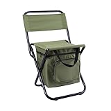 JYDQM Tragbarer Outdoor-Klappstuhl mit Aufbewahrungstasche, Rückenlehne, Freizeit, Camping, Angelstuhl