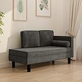 Yolola Sofa 2-Sitzer Couch 2 Sitzer Wohnzimmersofa Polstersofa Dunkelgrau Sofas Loungesofa Samt Sofa