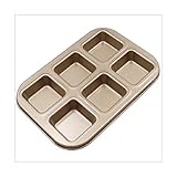 NALsa Kuchenform 12 Tassen Kuchenform Quadratisch Mini Brot Burger Muffin Cupcake Form Für Den Haushalt Antihaft Backzubehör
