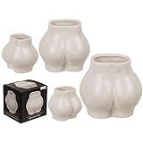 Vase Blumenvase Booty Po Keramikvase Körper-Blumenvase 450 ml Wohndekoration Tischdekoration Dekorativ Dekoration 11 x 8 x 10 cm