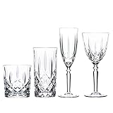 RCR Kristall Orchestra Glasschliffglas - Weingläser, Sektgläser, Whisky Tumblers und Longdrinkgläser - 24pc Set