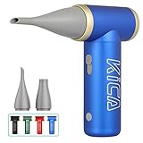 Kica JetFan 2 Elektrische Staubgebläse, Air Duster, Mini Staubbläser, Handheld Dusters für Laptop/Tastatur/Auto/Sofa/Bürogeräte,101000 U/min - Blau (Verbesserte Version)