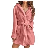 RYTEJFES Saunakilt Damen Xxl Plus Size Xl Kurz Dünn Baumwolle Lang Sauna Bademantel Morgenmantel Bademäntel Saunabademantel Frottee Saunakilt Bathrobe Kimono Negligee Saunatuch S #