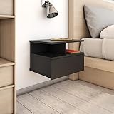 DCRAF Möbel-Set, schwebende Nachttische, 40 x 31 x 27 cm, Schwarz