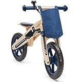 wuuhoo® Laufrad Speedy aus Holz mit Transport Tasche - höhenverstellbares, ergonomisches Lauffahrrad, Kinderlaufrad mit 12 Zoll - Lernlaufrad für Kinder ab 3 Jahren