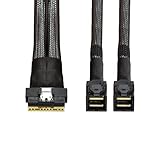 ChenYang CY SFF-8654 8i 74Pin PCI-E Ultraport Slimline SAS Slim 4.0 zu Dual SFF-8643 4i Mini SAS HD Kabel PCI-Express