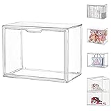 Siyecioa Acryl Vitrine Schaukasten Transparent, Plexiglas Vitrine mit Tür Für Action Figuren Spielzeug, Figuren, Modellautos, MiniFiguren, Sammelfiguren