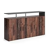 Vicco Sideboard Kommode Highborad Amato 1 Ablage 3 Türen Anthrazit Old Style