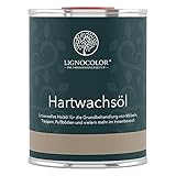 Lignocolor Hartwachsöl Holzöl (1 L, Natur seidenglänzend, farblos) Allergikerfreundlich Holzöl Pflegeöl für Innen