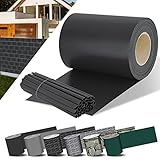 KESSER® PVC Sichtschutzstreifen Sichtschutz Rolle Doppelstabmatten Zaun Blickdicht | 35m x 19 cm | 30 Befestigungsclips | Wetterfest und Windschutz | Zaunfolie Sichtschutz Garten Gartenzaun, Anthrazit