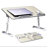 Verstellbarer Betttisch für Laptop, Laptop, Schreibtisch, für Laptop, faltbar, Sofa, Klapptablett für Frühstück, neigbare Halterung für Laptop, A6 (EN), 20,4 x 11,8 Zoll