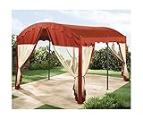 GRASEKAMP Qualität seit 1972 4 Seitenteile zu Bogenpergola 3x4m Terrakotta