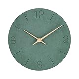 VINILITE Wanduhr aus Holz MDF Wanduhren Modern ohne Tickgeräusche 30cm Quartz Lautlos Wanduhr Batteriebetrieben für Küche, Wohnzimmer, Schlafzimmer, Büro