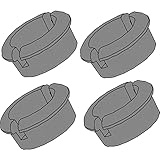 L&S Ersatz Befestigungsclips für die Montage der LED Unterbauleuchte Lugano Touch und DualColor, 4 Stück, Kunststoff grau
