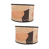 DOITOOL 2 Stück Abdeckung Schutz Basis Anhänger E Lampenschirm Bambus Lampenfassung Lampe Käfig Muster Schatten Licht