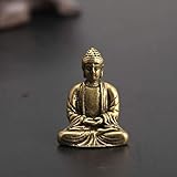 SUPERHAU Antike Messing Buddha Statue Home Dekorationen Handwerk Zubehör für Wohnzimmer Kupfer Tasche Buddha Figuren Ornament