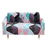 ASCV Sofabezug Stretch Möbelbezüge Elastische Sofabezüge für Wohnzimmer Sofa Schonbezüge für Sessel Couchbezüge A11 3-Sitzer
