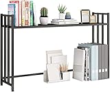 BTZHY Desktop-Bücherregal Stahlrahmenleiter Arbeitsplatten-Bücherregal Dreidimensionales Lagerregal Unabhängiges Regal (Color : A, Size : 36CM)