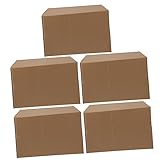 MAGICLULU 5 Stück Verpackungsboxen Express-Box Organizer-Box Kraftpapier Geschenkboxen Robuste Versandboxen Kleidung Aufbewahrungsbox Umzugskartons Wellpappe Aufbewahrungsboxen