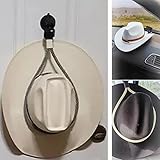 YODAOLI Hat Mounts, Cowboy Hat Mounts for Your Vehicle, Cowboy Hat Holder Rack for Truck SUV Car (Keep Hat Shape), Hat Holder for Truck Seat Car Accessories (Grey)
