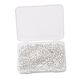 DOITOOL 300 Stück Schafaugennägel Deckendekorationen Deckenaufhängungshaken Laterne Dekorative Deckenhaken Metall-S-Haken Öse Einfaches Diy-Material Schmuckzubehör Dekorativer