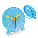 Opopark Kinder Lernuhr, Student Learning Clock, Lernspiel Uhr Demonstrationsuhrmodell,Lernuhr Grundschule Uhr zum Lernen für Kinder, Lernuhren Zeit Lernen Uhr-Spielzeug