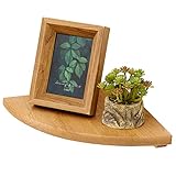 OAKERLAND Eiche Eckregal Schwebende Regale Ecke Massivholz Ecke Wandregal für Bad Küche Schlafzimmer Wohnzimmer