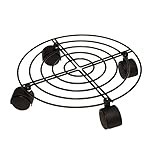 Tanant Blumentopf-Rollständer, Pflanzenständer mit Rollen, für Drinnen und Draußen auf Rollterrasse/Blumentopf/Sukkulentententöpfen