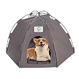 Tragbares Katzenbett-Zelt, faltbares Katzen-Reisezelt, Haustier-Stoffhütte, Camping-Unterschlupf, waschbares Katzen-Tipi, Hundezelt-Bett, Sonnenschutz und wasserdichter Unterschlupf f
