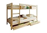 Etagenbett Doppelbett Stockbett Rene Kiefer massiv Natur
