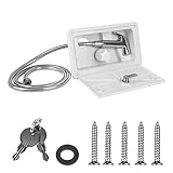 TUMAHE Wohnmobilzubehör for Boot Marine Camper Wohnmobil Caravan RV Dusche Box Kit ABS + Metall Mit Schloss Camper Zubehör RV Externe außen Dusche Für Reiseanhänger, Wohnmobil, Wohnmobil