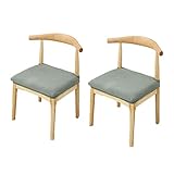 PLUS PO Stuhlhussen günstig Stuhlhussen kaufen Esszimmer Stuhl sitzbezüge Esszimmer Stuhl Sitz Pads Stuhl abdeckungen für esszimmer Set of 2,Green