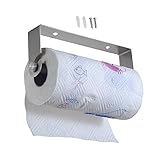Alipis Handtuchhalter Schwarzer Toilettenpapierhalter Toilettenpapierhalter Frischhaltefolienständer Turmaufhänger Plastikfolienhalter Regal Wandmontierter Rollenpapierhalter