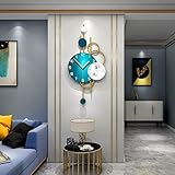 Wanduhr, geräuschlos, Kunst-Wanduhr, große Wanduhr für Wohnzimmer-Dekoration, Heimdekoration, geräuschlose, nicht tickende Uhren für Schlafzimmer, Arbeitszimmer, Büro-Dekoration, große Wand-Dekor