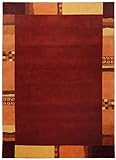 Theko orientalischer handgeknuepfter Designer Teppich Farbe rot Groesse auswaehlen 250 x 350 cm