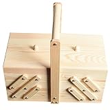 Alipis 1 Stück Kosmetik-Aufbewahrungsbox Für Schmuck Holzbox Nähkästchen Schmuckaufbewahrung Organizer Holz-Schmuckkästchen Holz-Schmuckkästchen Nähzubehör Holz-Nähkorb