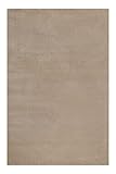 wecon home Esprit Schurwollteppich Hochflor modern, kuschelig, für Wohnzimmer, Schlafzimmer oder Arbeitszimmer – Greenwood Rug (70 x 140 cm, Creme beige)