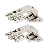 Soft-Close-Türscharniere, vernickelte Oberfläche, verstellbare Schrankscharniere, hydraulische Stoßdämpfung, halten die Finger sicher für den Schrank