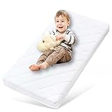 Alcube® FRESHY Kindermatratze 80x180 cm mit waschbarem Bezug bei 60°C für Hausbett oder Kinderbett I kombinierbar mit Spannbettlaken oder Matratzenschoner 80x180 I Premium Schaumkernhöhe von 12 cm