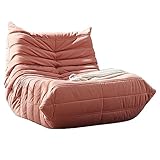 LCYZ Riesiger Pelz-sitzsack Sofastuhl, Wohnzimmermöbel Groß Rund Weich Flauschig, Perfekt Zum Relaxen Im Wohnzimmer Oder Kinderzimmer, Pink